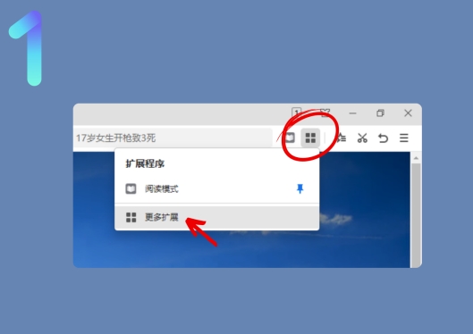 点击进入扩展商店